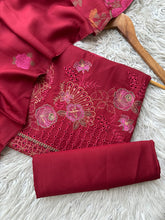 NU1 - Nureh Unstitched Embroidered Jacqaurd 3P